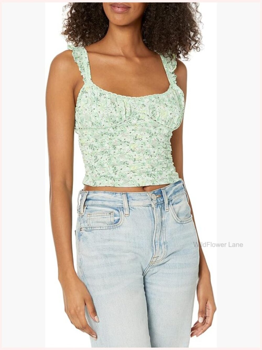 Women's Sleeveless Sweetheart Neck Tank Top Floral Rayon Blouse